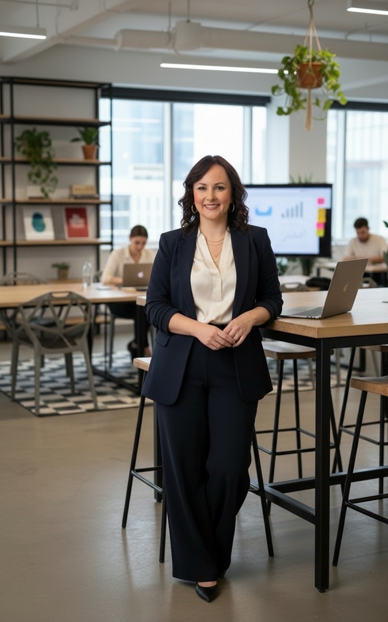 Sandra Lochmann im Office